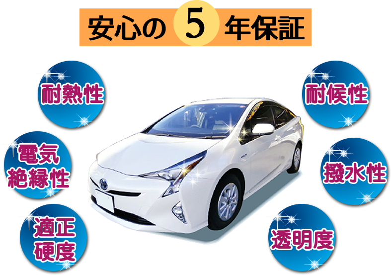 安心の5年保証